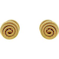 Monet Spiral Ball Stud Earrings - Gold