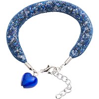 Martick Spacedust Heart Charm Bracelet - Dark Blue