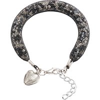 Martick Spacedust Heart Charm Bracelet - Silver
