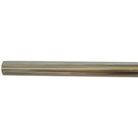 Colours Stainless Steel Effect Fixed Length Curtain Pole (L)120 Cm - 5052931623020