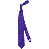 Thomas Pink Tilbury Spot Woven Silk Tie - Purple/Sky