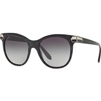 Bvlgari BV8185B Oval Sunglasses - Black/Grey Gradient