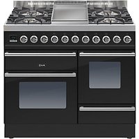 ILVE PTW100FE3 Roma Dual Fuel Freestanding Range Cooker - Gloss Black