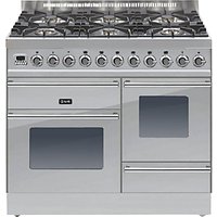 ILVE Roma PTW1006E3 Dual Fuel Freestanding Range Cooker - Stainless Steel