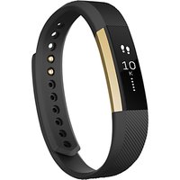 Fitbit Alta Wireless Activity And Sleep Tracking Smart Fitness Watch, Large - Gold / Black