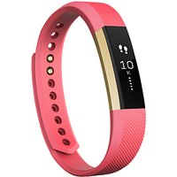 Fitbit Alta Wireless Activity And Sleep Tracking Smart Fitness Watch, Large - Pink / Gold