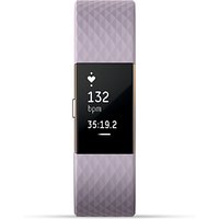 Fitbit Charge 2 Heart Rate And Fitness Tracking Wristband Special Edition, Large - Gold / Lavender