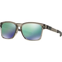 Oakley OO9272 Catalyst Rectangular Sunglasses - Grey/Mirror Green