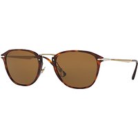 Persol PO3165S Polarised D-Frame Sunglasses - Tortoise/Brown