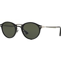 Persol PO3165S Polarised D-Frame Sunglasses - Black/Dark Green