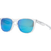 Oakley OO9340 Trillbe X Polarised Square Sunglasses - Polished Clear/Sapphire Iridium