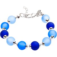 Martick Bon Bon Murano Glass Bracelet - Frosted Blue