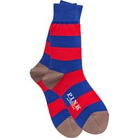 Thomas Pink Rugby Stripe Socks - Red/Blue
