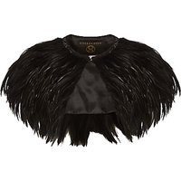 Phase Eight Collection 8 Natalia Feather Cape - Black