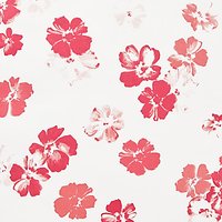 Kokka Tonal Oversized Flower Fabric - Red/White