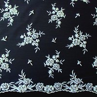 Carrington Fabrics Roxanne Bridal Lace Fabric - Porcelain
