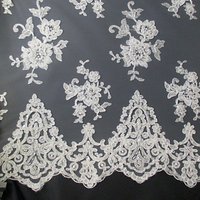 Carrington Fabrics Zara Bridal Lace Fabric - Ivory