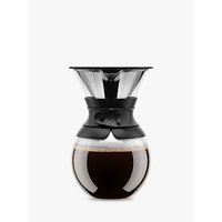 Bodum Pour Over Coffee Maker And Permanent Filter, 1L - Black