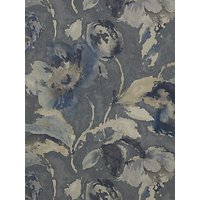 Jane Churchill Beatrice Wallpaper - Steel Blue J162W-02