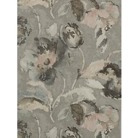 Jane Churchill Beatrice Wallpaper - Silver / Pink J162W-01