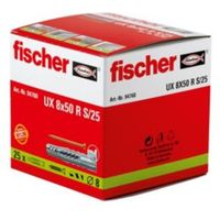 Fischer Nylon Multipurpose Plug Pack Of 25 - 4006209947609