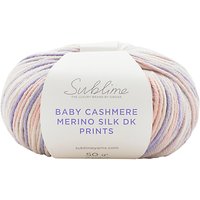 Sirdar Sublime Baby Cashmere Merino Silk Prints DK Yarn, 50g - Sugar Baby