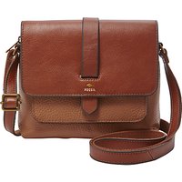 Fossil Kinley Small Leather Across Body Bag - Brown