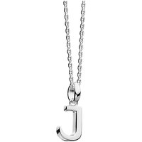 Kit Heath Sterling Silver Initial Pendant Necklace - J