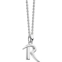 Kit Heath Sterling Silver Initial Pendant Necklace - R