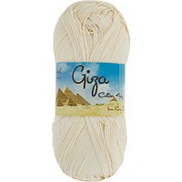 King Cole Giza Cotton 4 Ply Yarn, 50g - Cream