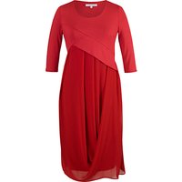 Chesca Jersey Chiffon Dress - Red
