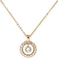 Ted Baker Cadhaa Concentric Swarovski Crystal Round Pendant Necklace - Gold