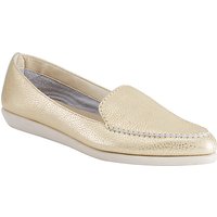 John Lewis Designed For Comfort Grainne Pointed Toe Loafers - Gold
