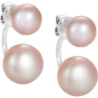 Claudia Bradby Double Pearl Stud Earrings - Pink