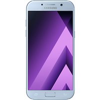 Samsung Galaxy A5 Smartphone (2017), Android, 5.2, 4G LTE, SIM Free, 32GB - Blue Mist