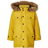 John Lewis Boys' Explorer Hooded Parka Coat - Yellow