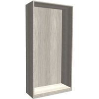 Darwin Modular Matt Grey Oak Effect Wardrobe Cabinet (H)2004mm (W)1000mm - 3663602050766