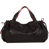 Gerard Darel Leather Le 24 Heures Bag - Black / Red