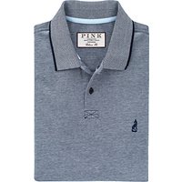 Thomas Pink Birch Plain Classic Fit Polo Shirt - Navy/White