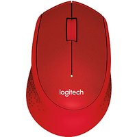 Logitech M330 Silent Plus Mouse - Red