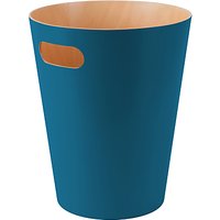 Umbra Wood Wastepaper Bin - Blue