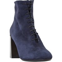 Dune Black Ochre Lace Up Ankle Boots - Blue