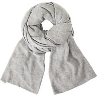 John Lewis Plain Knit Scarf - Light Grey