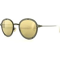 Christian Dior Dior210S Round Sunglasses - Charcoal/Yellow