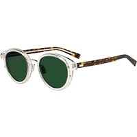 Christian Dior Blacktie2.0S Oval Sunglasses - Clear Tortoise/Green