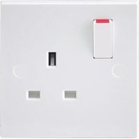 British General 13A White Switched Switched Sockets Pack Of 5 - 5050765100397