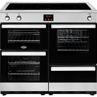 Belling Cookcentre 100EI Electric Range Cooker With Induction Hob - Stainless Steel / Black