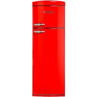 Britannia Retro Top Mount Fridge Freezer, A+ Energy Rating, 60cm Wide - Red