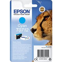 Epson Cheetah T071 Colour Inkjet Printer Cartridge - Cyan
