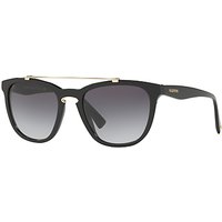 Valentino VA4002 Square Sunglasses - Matte Black/Grey Gradient